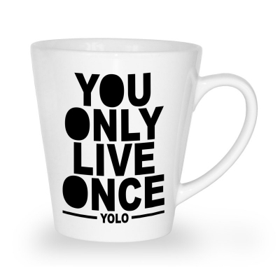 Blogerski kubek latte You only live once
